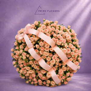 Peach Roses 91 букет из персиковых кустовых роз в Ташкенте Prime Flowers