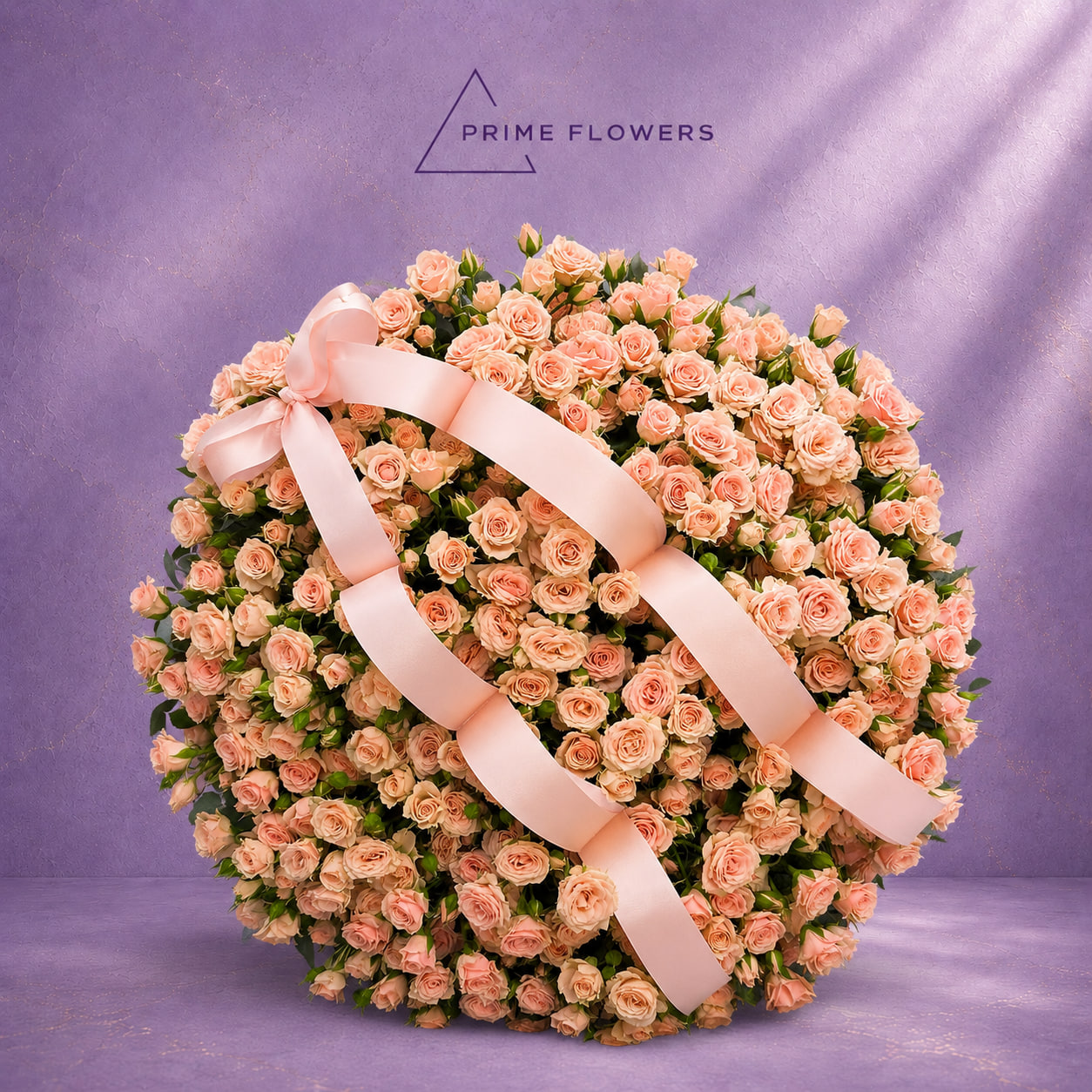 Peach Roses 91 букет из персиковых кустовых роз в Ташкенте Prime Flowers