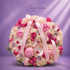 Pink & Lavender 96 букет из пионов, гортензии, пионовидных роз и орхидей | Prime Flowers Ташкент