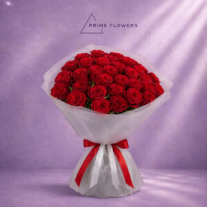 Red Romance 27 букет из 25 красных роз | Prime Flowers Ташкент