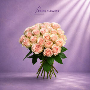 Peach Rose 35 букет из 25 персиковых роз | Prime Flowers Ташкент