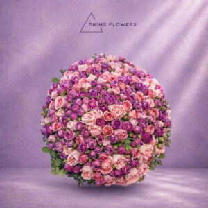 Pink Purple Spray Roses 61 букет из розовых и сиренево-фиолетовых кустовых роз | Prime Flowers Ташкент